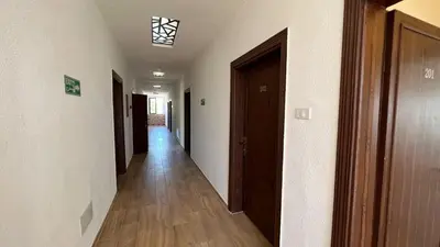 a hallway of a room with a hallway at Al-jabal castle Hotel - Ajloun in Ajloun