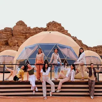 Enjoy Camp Bubble Luxury with Jeep Tour