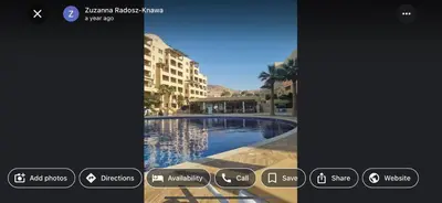 a picture of a swimming pool with the edit menu at Samarah Resort D32 in Sowayma
