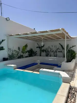 a large swimming pool with at The Greek Village - Milos By Seahorse in Sowayma