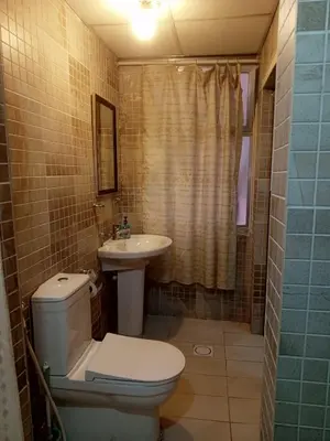 a bathroom with a toilet and a sink at Jordan River hotel in Amman