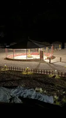 a view of a park with a playground at Princess Camp in Wadi Rum