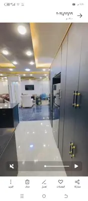 a view of an office lobby with a hallway at اربد طريق البترول in Juḩfīyah