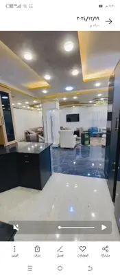 a view of a room with a lobby at اربد طريق البترول in Juḩfīyah