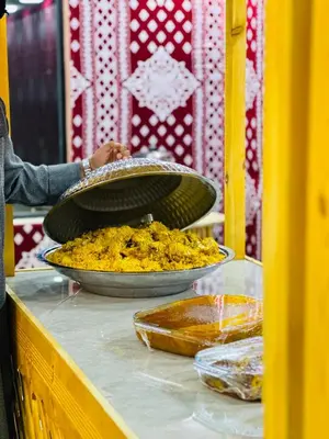 a counter with two bowls of food on a table at WADI RUM STAR LOTE LUXURY CAMp & BUBBLES ROOM in Wadi Rum