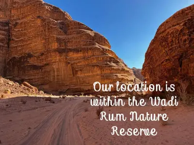 our location is within the worldrun nature reserve at Wadi rum Mahmoud tours in Wadi Rum