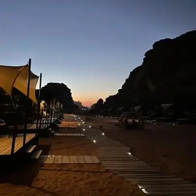 في اصحراء المريخ في وادي رم