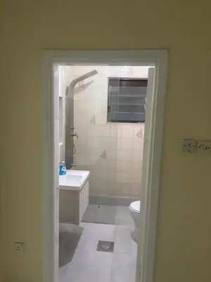 a bathroom with a toilet and a sink at Bubbles in Jurf ad Darāwīsh