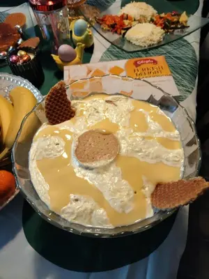 a plate of food with cookies on top of it at النعيمه هاوس in An Nu‘ayyimah