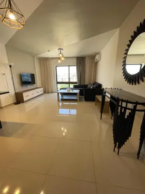 a living room with a couch and a table at 2bedroom aprt at 7th circle f-r4 in Amman