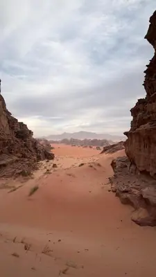 a view of a desert with rocks and sand at HALA RUM Luxury camp & Bubbles Hotel in Disah