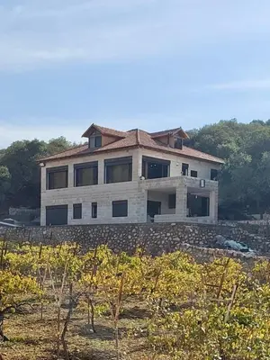a house sitting on top of a field at Bait Ajloun بيت عجلون 2 in Khirbat Shīn