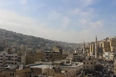 a view of a city with buildings at Arab Tower Hotel in Amman