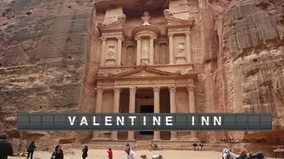 a view of the facade of the vahiningim building at Valentine Inn in Wadi Musa