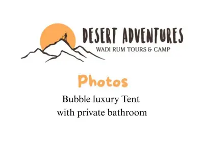 a logo for the desert adventures road run tours and camp at Wadi Rum Desert Adventures in Wadi Rum