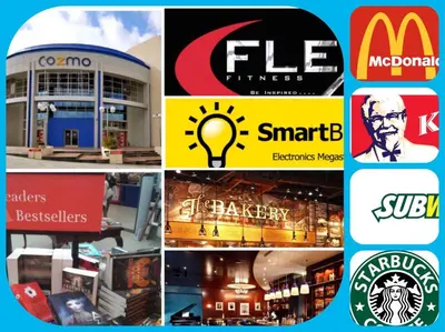 a collage of pictures of different brands at The Royal Luxury King Terrace 1 in Amman
