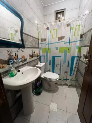 a bathroom with a sink and a toilet and a shower at Horizon22 in Wadi Musa